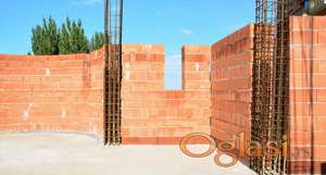 Izgradnja potpornih zidova i potpornih struktura